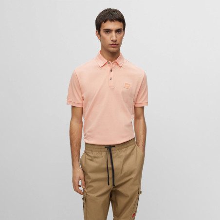 Polo slim fit Hugo en piqué de coton avec badge logo Chez DM'Sports