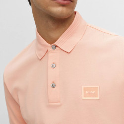 Polo slim fit Hugo en piqué de coton avec badge logo Chez DM'Sports