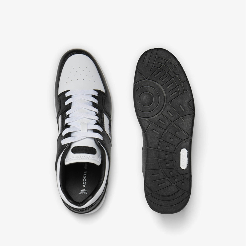 BASKETS EN CUIR TONS CONTRASTÉS