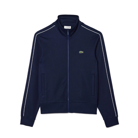 VESTE DE SURVÊTEMENT PARIS LACOSTE EN PIQUÉ BLEU MARINE