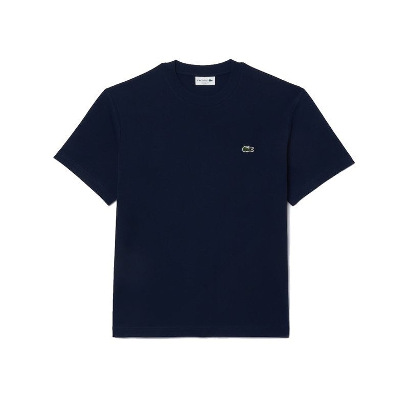 T-SHIRT LACOSTE CLASSIC FIT EN JERSEY DE COTON BLEU MARINE