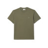 T-SHIRT LACOSTE CLASSIC FIT EN JERSEY DE COTON VERT KAKI