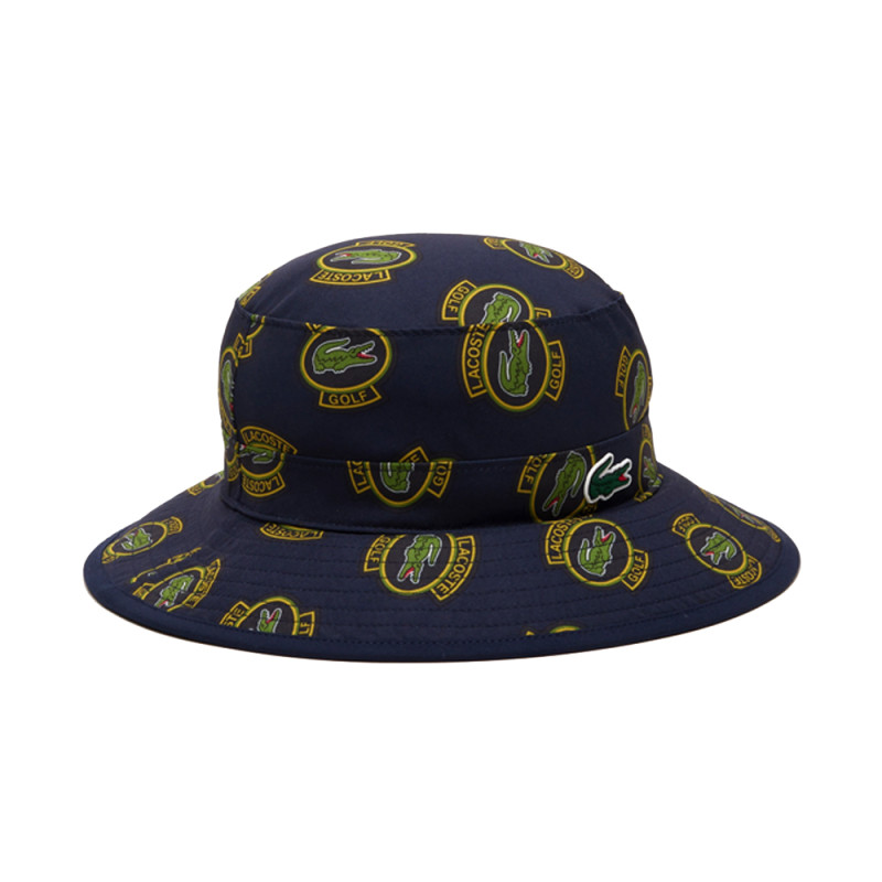 CHAPEAU GOLF LACOSTE ANTI-UV AVEC IMPRIMÉ BLEU MARINE