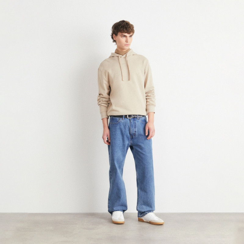 Sweat à capuche avec un logo contrastant sur la poitrine HUGO Chez DMS