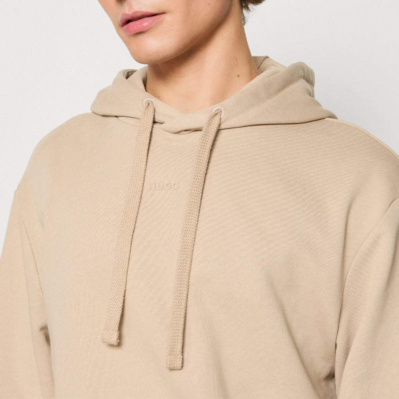 Sweat à capuche avec un logo contrastant sur la poitrine HUGO Chez DMS