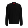 T-SHIRT HUGO RELAXED FIT NOIR À MANCHES LONGUES ET LOGO IMPRIMÉ DAPOSO