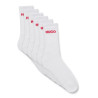 Lot de six paires de chaussettes mi-mollet Hugo à logo Chez DM'Sports