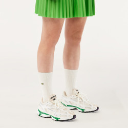 Baskets Lacoste L003 2K24 Blanches et Vertes Chez DM'Sports