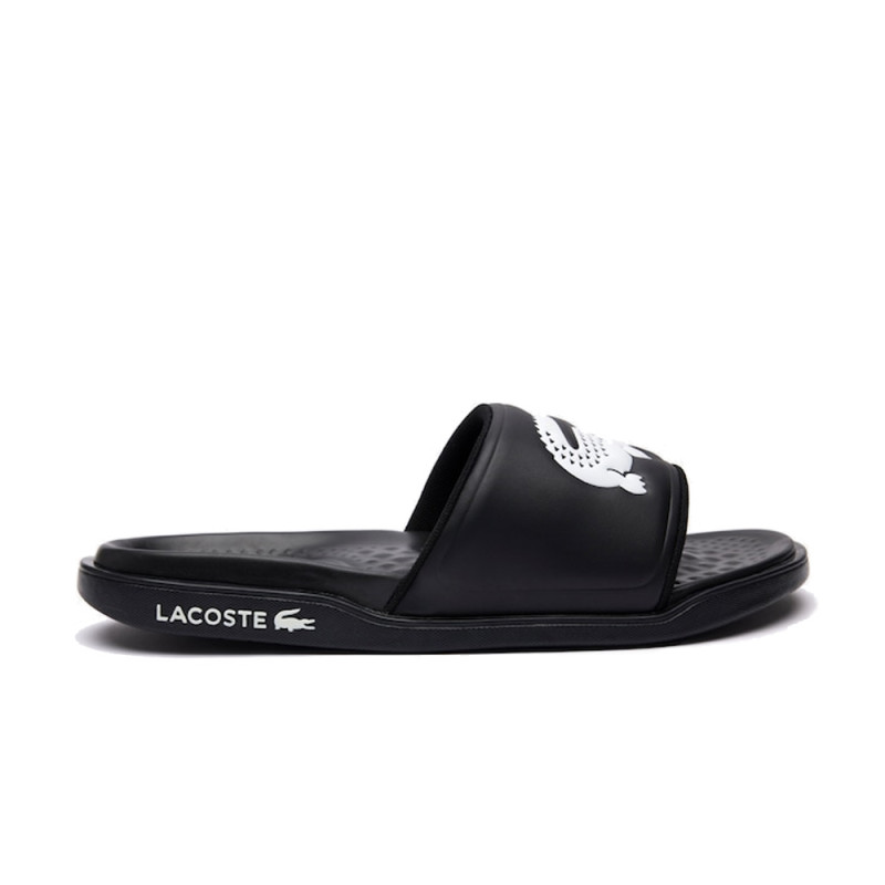 CLAQUETTES LACOSTE CROCO DUALISTE NOIRES EN MATIÈRE SYNTHÉTIQUE AVEC LOGO