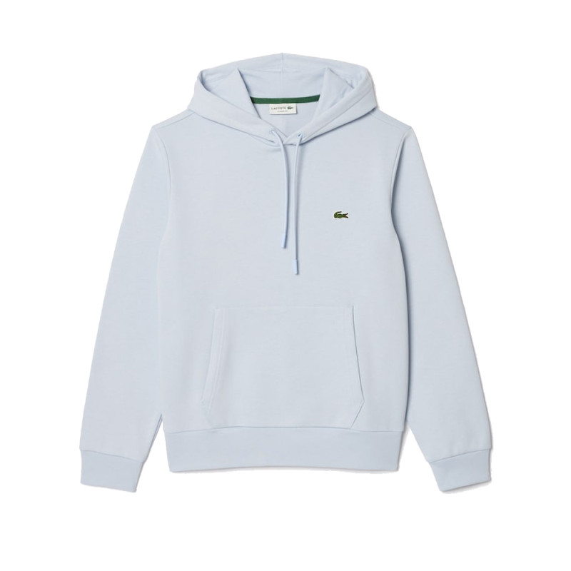 SWEATSHIRT À CAPUCHE HOMME LACOSTE EN COTON BIOLOGIQUE BLEU CLAIR