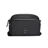 SAC PORTÉ CROISÉ BOSS NOIR AVEC FINITION DOUBLE MONOGRAMME COULEUR ACIER BB_EW_ZIP