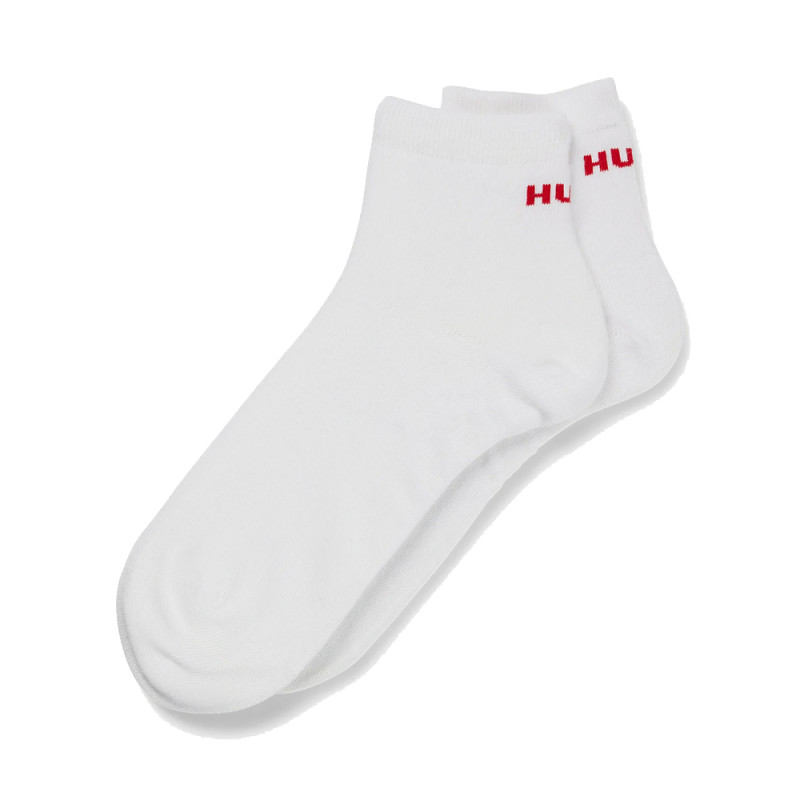 LOT DE 2 CHAUSSETTES BLANCHES HUGO SH LOGO CC