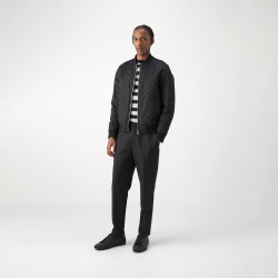 VESTE BOSS REGULAR FIT NOIRE À MONOGRAMMES JACQUARD EFFET 3D CORONDO