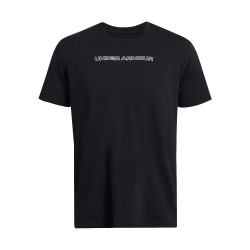 T-SHIRT BRODÉ UA LOGO OVERLAY UNDER ARMOUR NOIR