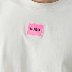 ÉTIQUETTE LOGO ROSE FLUO