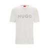 T-Shirt Hugo en jersey de coton avec logo au crochet Chez DMS