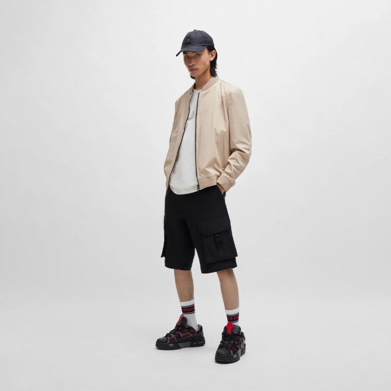 T-Shirt Hugo en jersey de coton avec logo au crochet Chez DMS