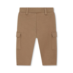 PANTALON MARRON BOSS POUR BÉBÉ AVEC POCHES À RABAT