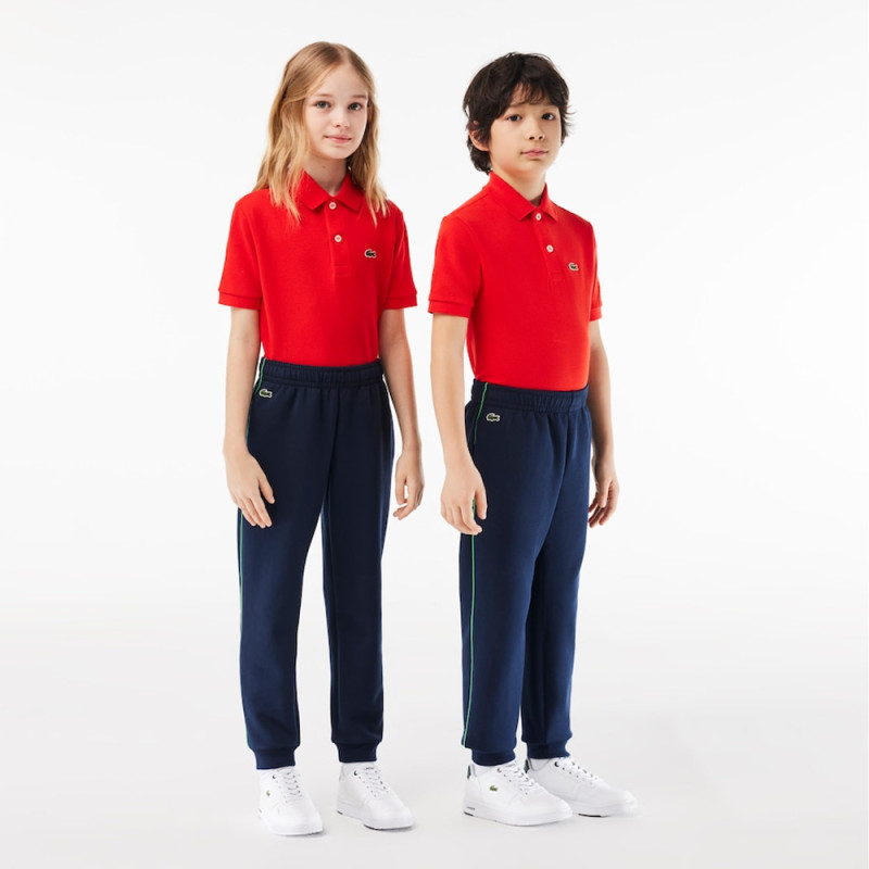 Bas de survêtement Lacoste enfant avec finitions contrastées Chez DMS