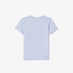 T-SHIRT GARÇON TENNIS LACOSTE SPORT CROCODILE OVERSIZE BLEU CLAIR