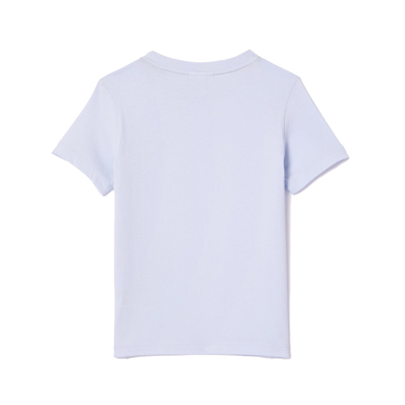 T-SHIRT LACOSTE ENFANT UNI EN JERSEY DE COTON BLEU