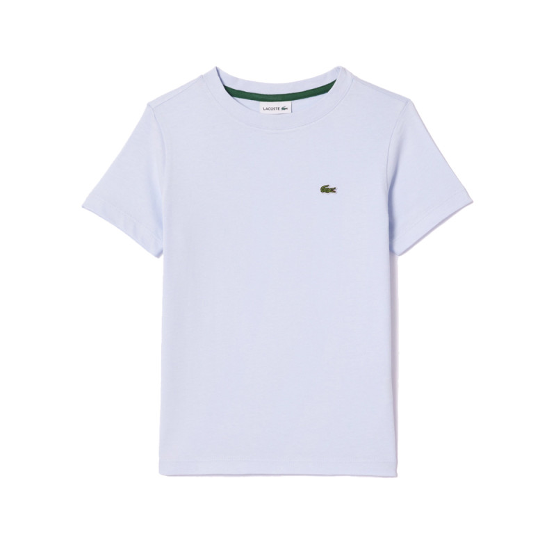 T-SHIRT LACOSTE ENFANT TJ1122 EN COTON BLEU CLAIR