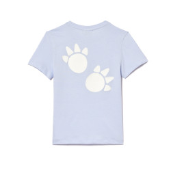 T-SHIRT LACOSTE ENFANT EN COTON IMPRIMÉ CROCODILE BLEU CLAIR