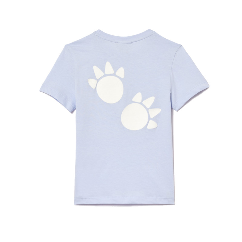 T-SHIRT LACOSTE ENFANT CROCODILE BLEU