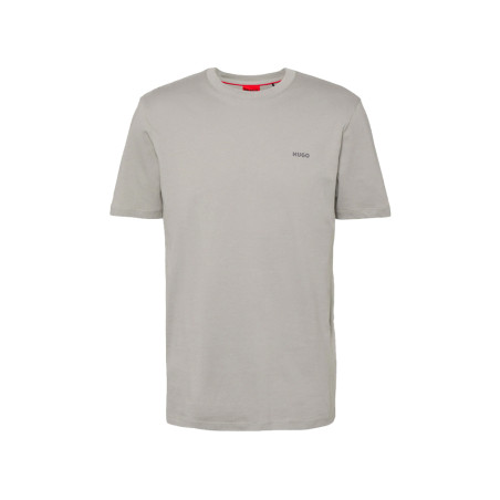 T-SHIRT HUGO GRIS EN JERSEY DE COTON AVEC LOGO IMPRIMÉ DERO222