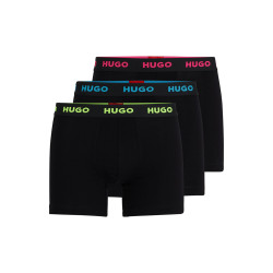 LOT DE TROIS BOXERS LONGS AVEC TAILLE LOGOTÉE HUGO FLUO