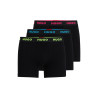 LOT DE TROIS BOXERS LONGS AVEC TAILLE LOGOTÉE HUGO FLUO