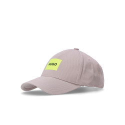 CASQUETTE JUDE PL HUGO GRISE AVEC BADGE LOGO JAUNE