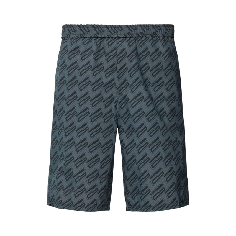 SHORT GRIS FONCÉ REGULAR FIT AVEC MOTIF BOSS S_GAME_LONG_PRINT