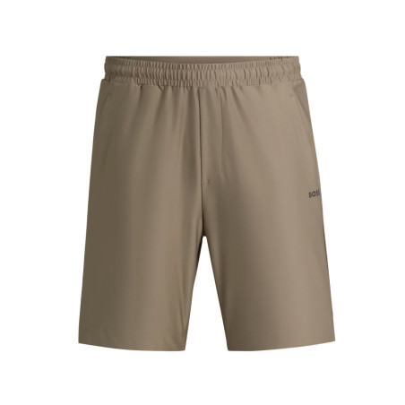 SHORT HECON ACTIVE BOSS MARRON CLAIR AVEC LOGO RÉFLÉCHISSANT