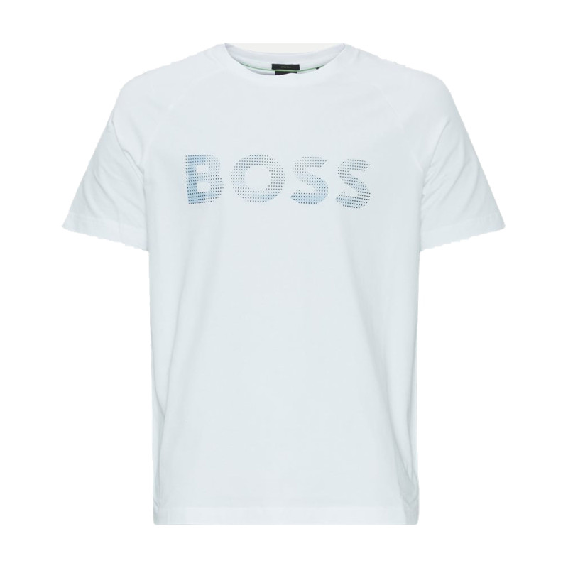 T-SHIRT NOIR REGULAR BOSS EN COTON STRETCH AVEC LOGO DE LA SAISON TEEBERO 1