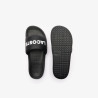 Claquettes Lacoste Serve Slide 1.0 Noires Chez DM'Sports Lyon
