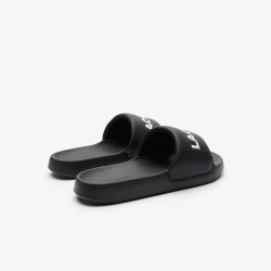 Claquettes Lacoste Serve Slide 1.0 Noires Chez DM'Sports Lyon