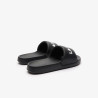 Claquettes Lacoste Serve Slide 1.0 Noires Chez DM'Sports Lyon