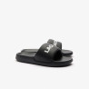 Claquettes Lacoste Serve Slide 1.0 Noires Chez DM'Sports Lyon