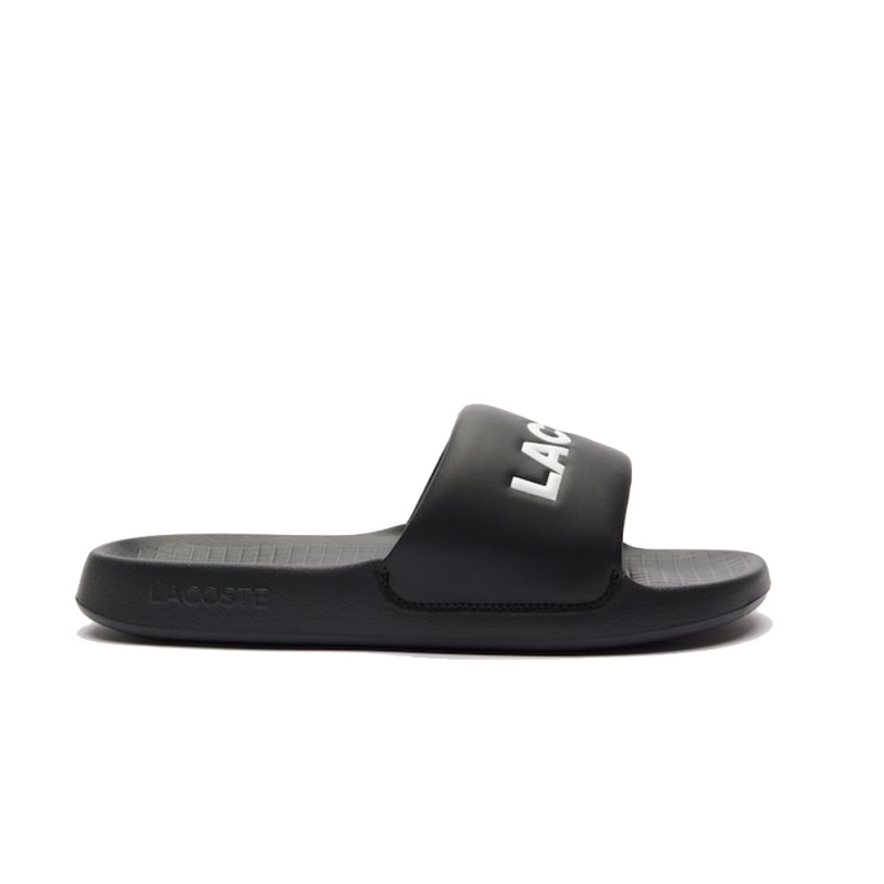 CLAQUETTES LACOSTE SERVE SLIDE 1.0 NOIRES