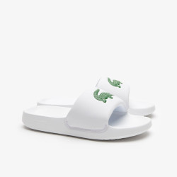CLAQUETTES CROCO 1.0 JUNIOR LACOSTE EN SYNTHÉTIQUE BLANCHES