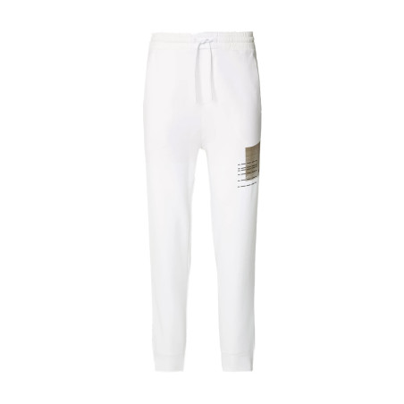 BAS DE SURVÊTEMENT BOSS BLANC EN COTON MÉLANGÉ AVEC MOTIF ARTISTIQUE DE LA SAISON ORANGE HADIKO 2