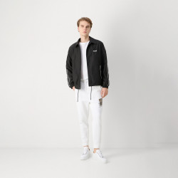 BAS DE SURVÊTEMENT BOSS BLANC EN COTON MÉLANGÉ AVEC MOTIF ARTISTIQUE DE LA SAISON ORANGE HADIKO 2