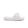 CLAQUETTES LACOSTE SERVE SLIDE 1. ENFANT BLANCHES