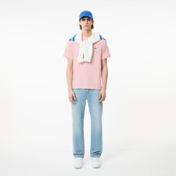 T-SHIRT LACOSTE CLASSIC FIT EN JERSEY DE COTON ROSE