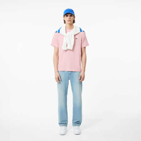 T-SHIRT ROSE LACOSTE