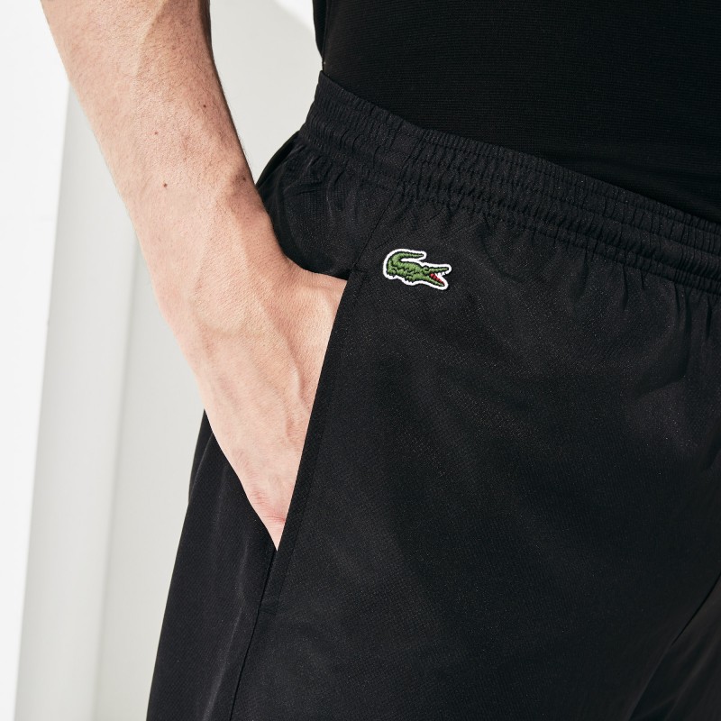Pantalon De Jogging Uni Brillant Avec Plis Marqués Lacoste