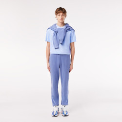 T-SHIRT LACOSTE EN JERSEY TEINTURE NATURELLE BLEU