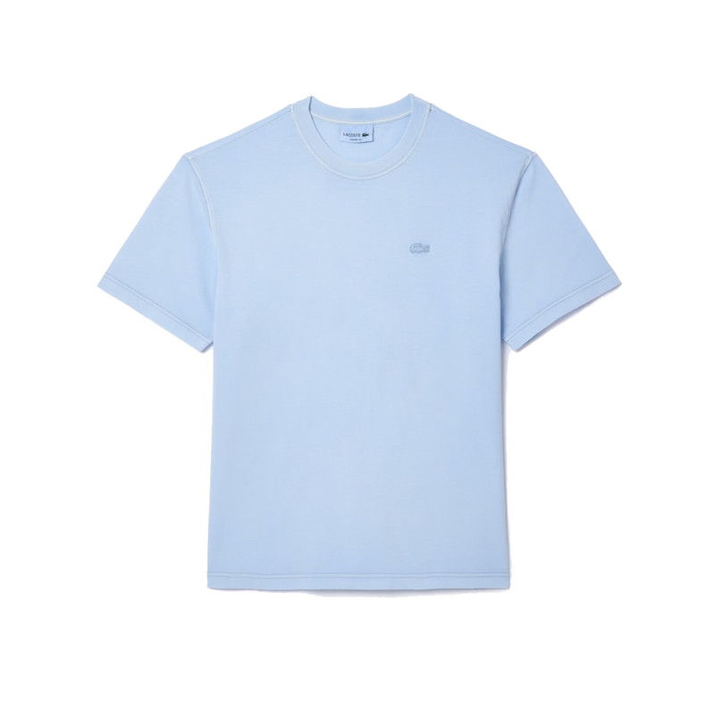 T-SHIRT LACOSTE EN JERSEY TEINTURE NATURELLE BLEU