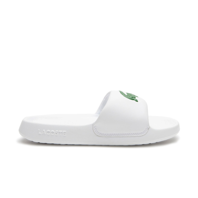 CLAQUETTES BLANCHES LACOSTE CROCO 1.0 FEMME LACOSTE EN SYNTHÉTIQUE